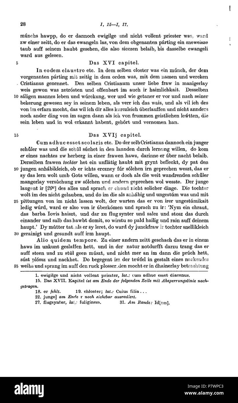 . Hartliebs Übersetzung des Dialogus Miraculorum von Cesario von Heisterbach. Deutsch: Dies ist ein Scan des historischen Buches inglese: questa è una scansione del documento storico . N/A 120 De Dialogus Miraculorum (Hartlieb) 056 Foto Stock