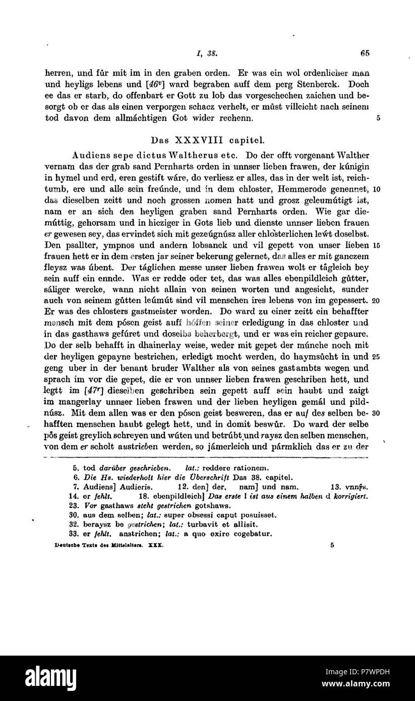 . Hartliebs Übersetzung des Dialogus Miraculorum von Cesario von Heisterbach. Deutsch: Dies ist ein Scan des historischen Buches inglese: questa è una scansione del documento storico . N/A 120 De Dialogus Miraculorum (Hartlieb) 093 Foto Stock