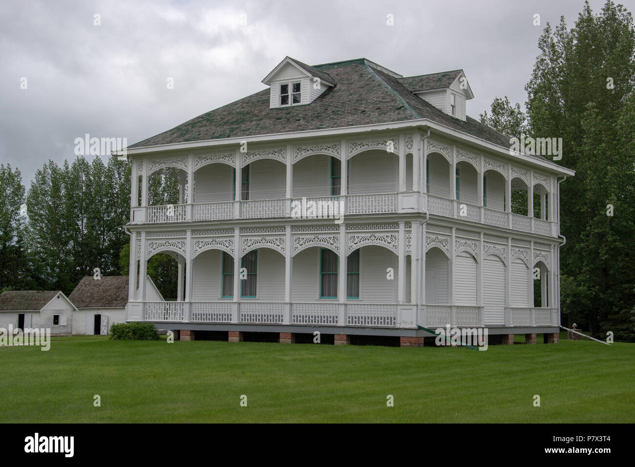 Casa di preghiera presso il National Doukhobor Heritage Village, Veregin, Saskatchewan, Canada. Foto Stock