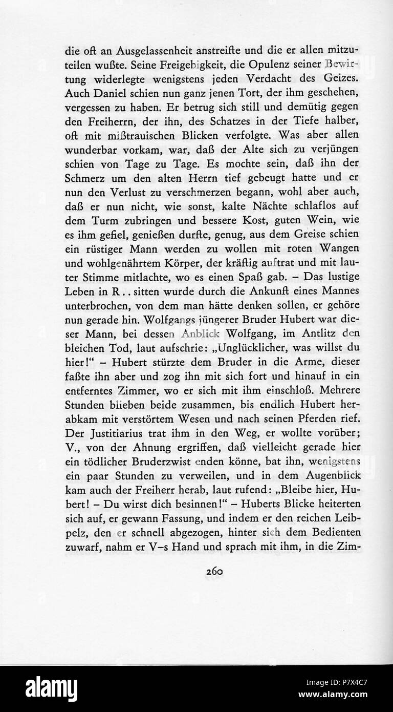 . Das Majorat. de: Dies ist ein Buch-Scan: en: questa è una scansione di un romanzo: . N/A 140 E.T.A. Hoffmann - Majorat 260 Foto Stock