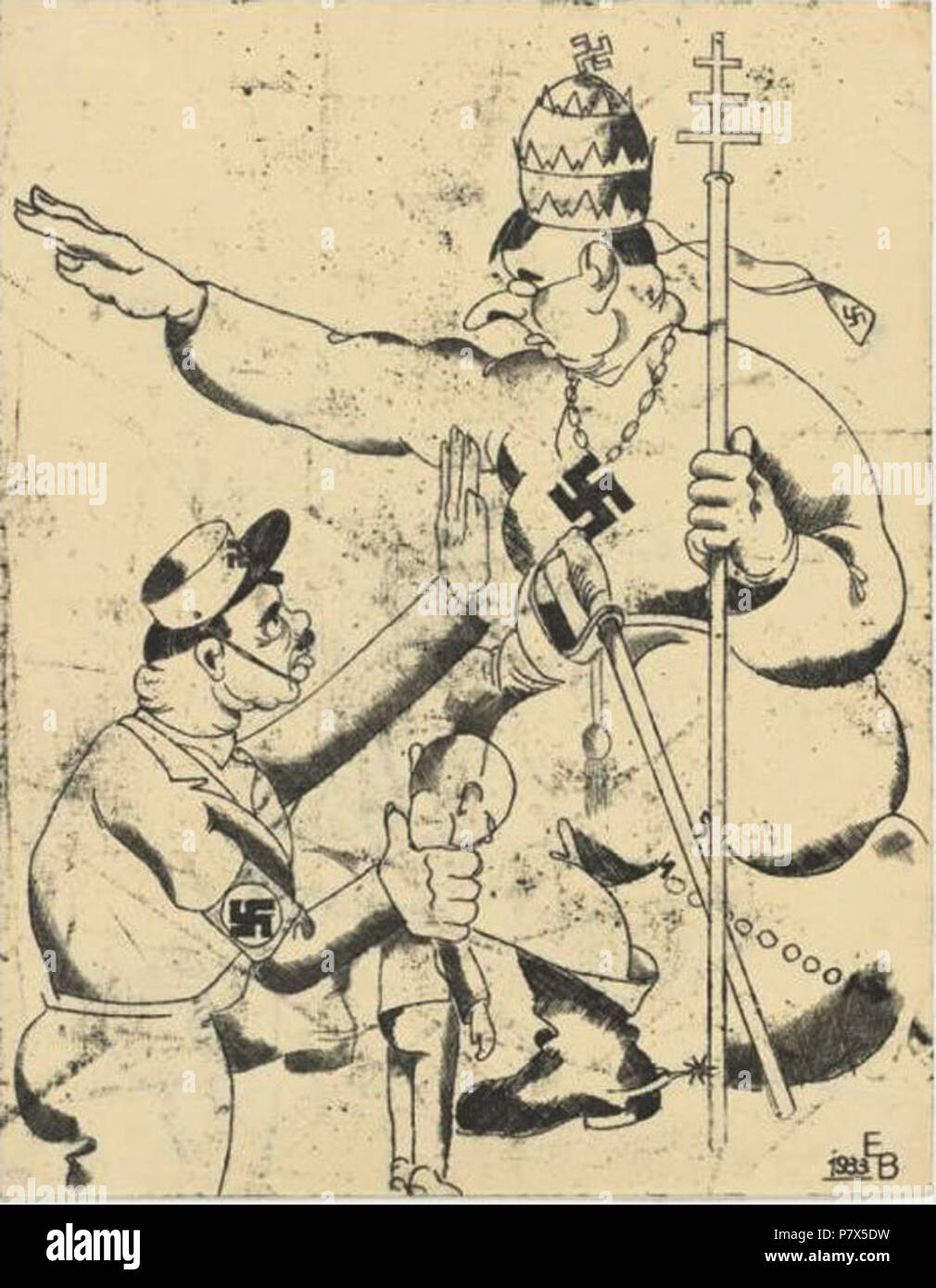 Deutsch: religione im Dienste des Reiches . 1933 146 Erich Borchert - Religione im Dienste des Reiches 1933 Foto Stock