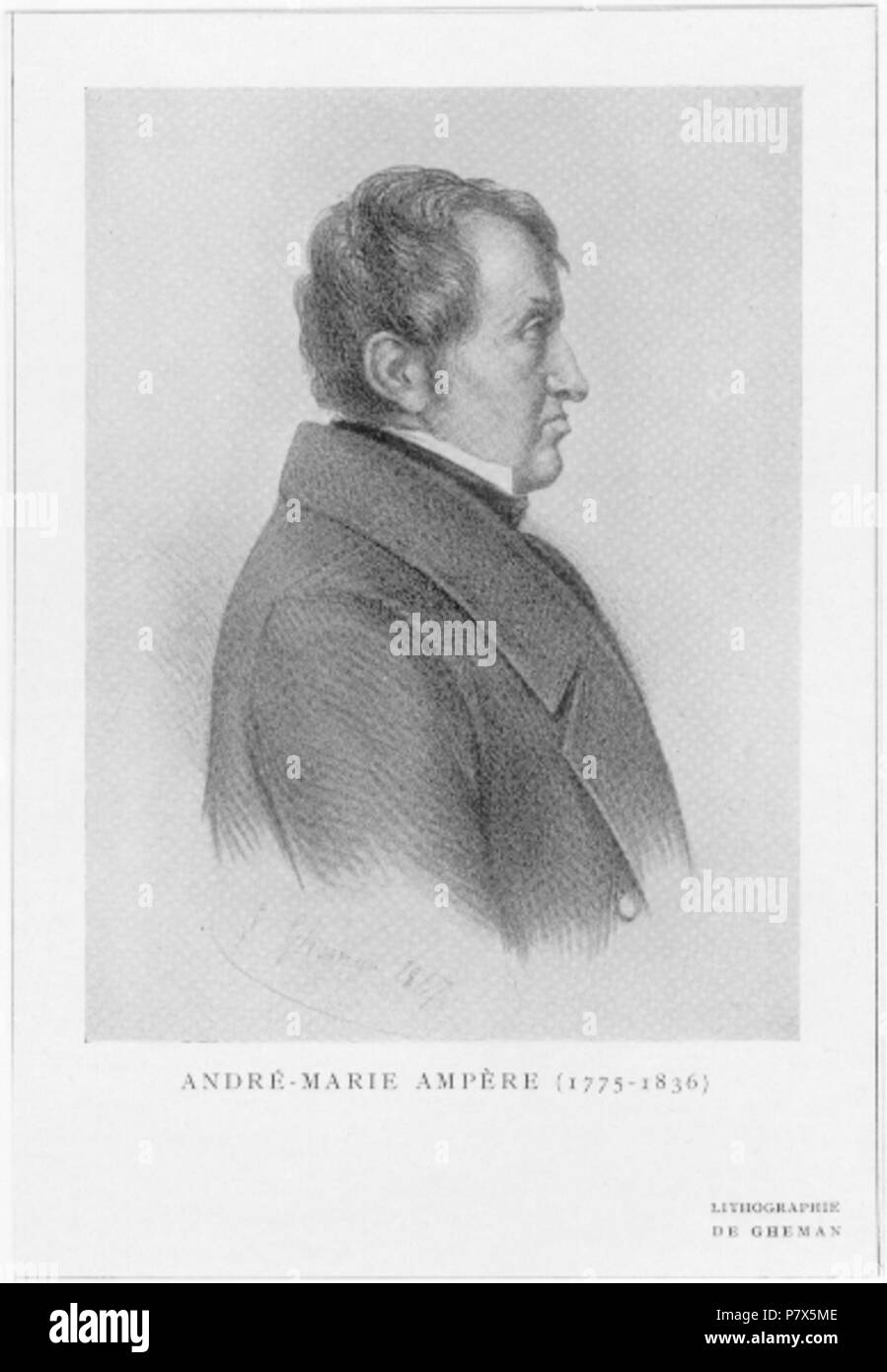 148 ETH-BIB-ampère, André-Marie (1775-1836)-Portrait-Portr 05150 Foto Stock