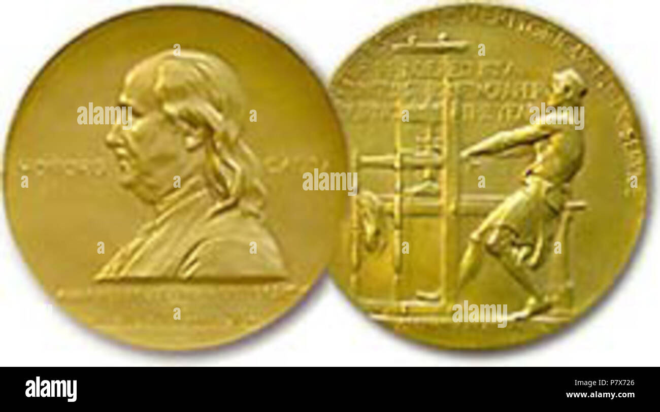 Eština: Zlatá Pulitzerova medaile inglese: il Premio Pulitzer gold medal award : . 1917 169 Gen pulitzer Foto Stock