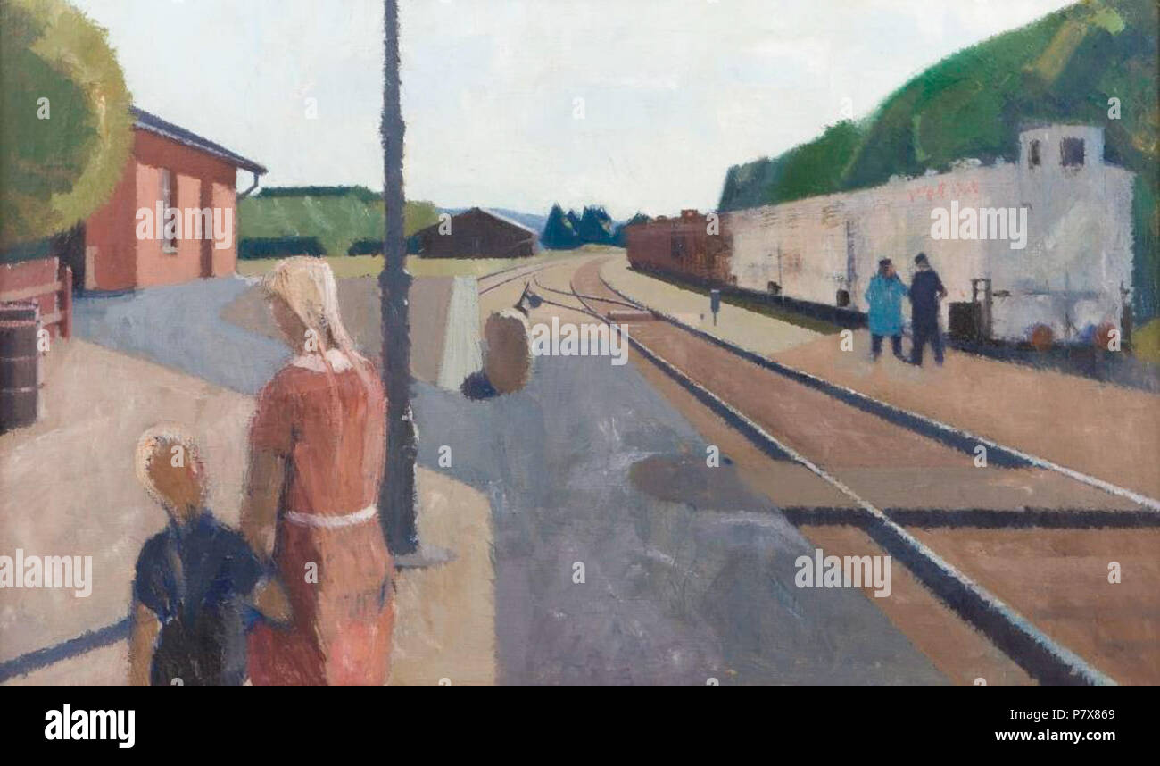 Firetoget . 1937 160 Firetoget 1937 af Erik Raadal Foto Stock