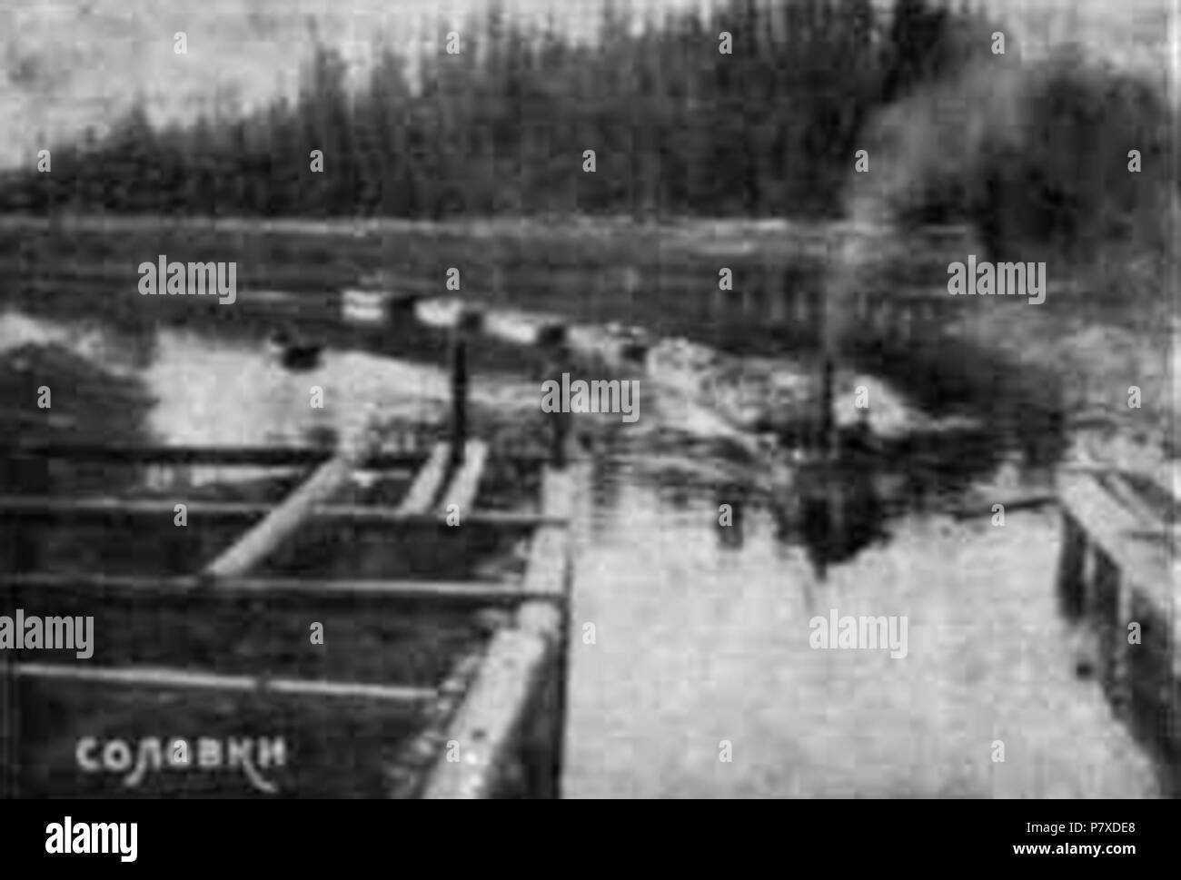 : . . -. . Prima di 1934 350 Solovki USLON cartolina 05 Foto Stock