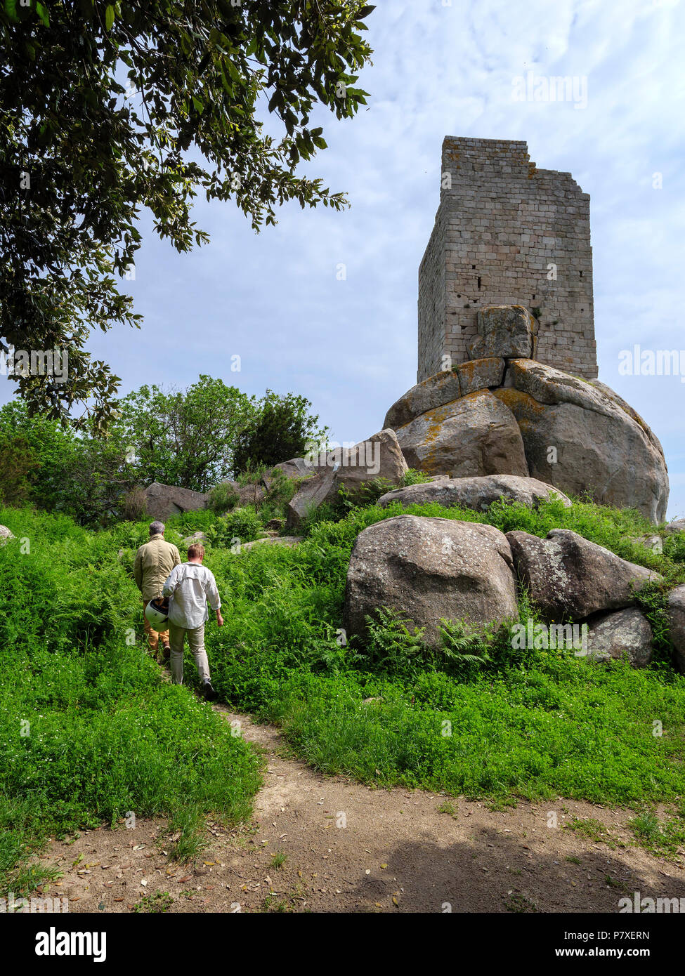 Torre di avvistamento San Giovanni bei Sant'Ilario in Campo, Elba, Regione Toscana, Provincia di Livorno, Italia, Europa Foto Stock