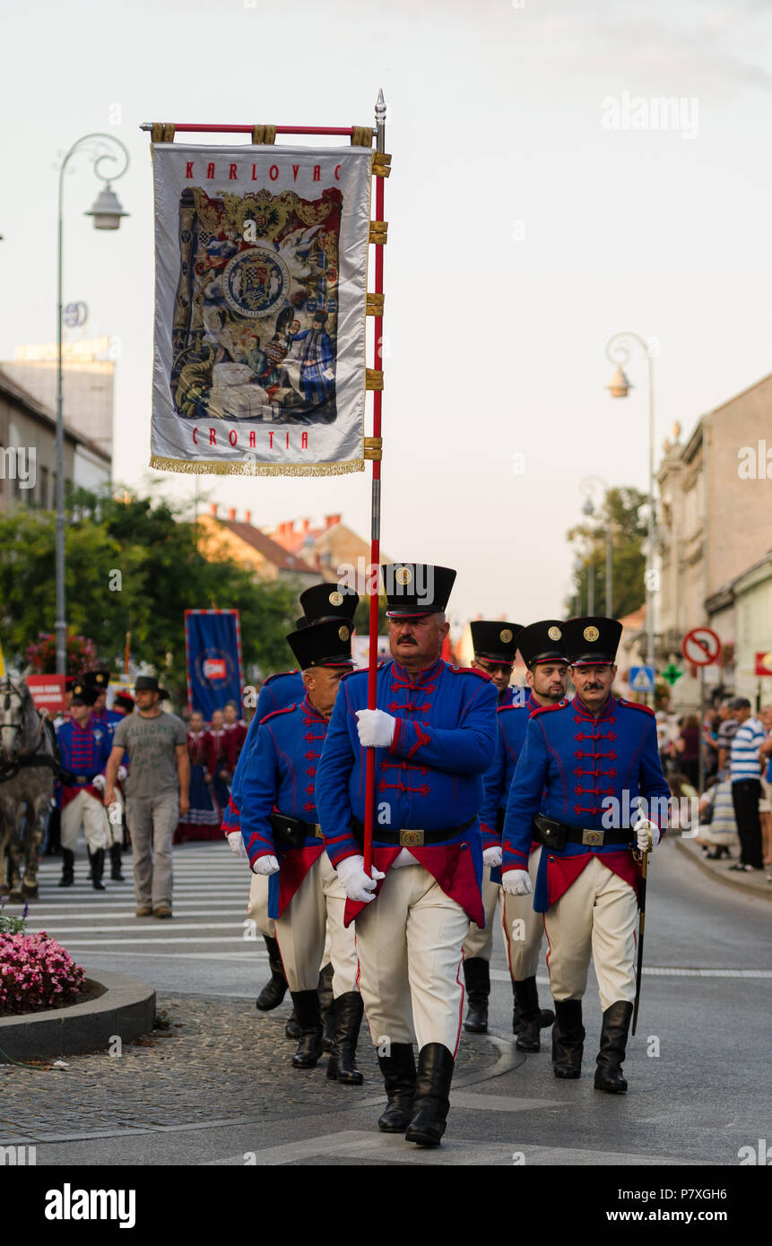 Festa della Birra parade di Karlovac / Croazia Foto Stock