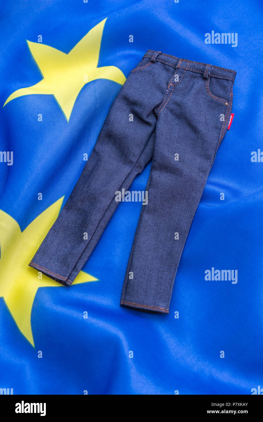 denim / jeans - metafora per UE dazi 