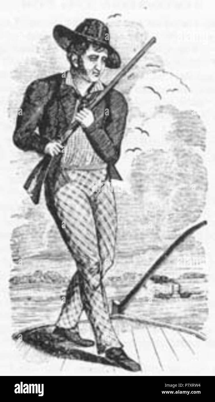 Inglese: Mike Fink, 1770-1823 . 17 luglio 2011 (originale data di caricamento) 160 Fink Foto Stock