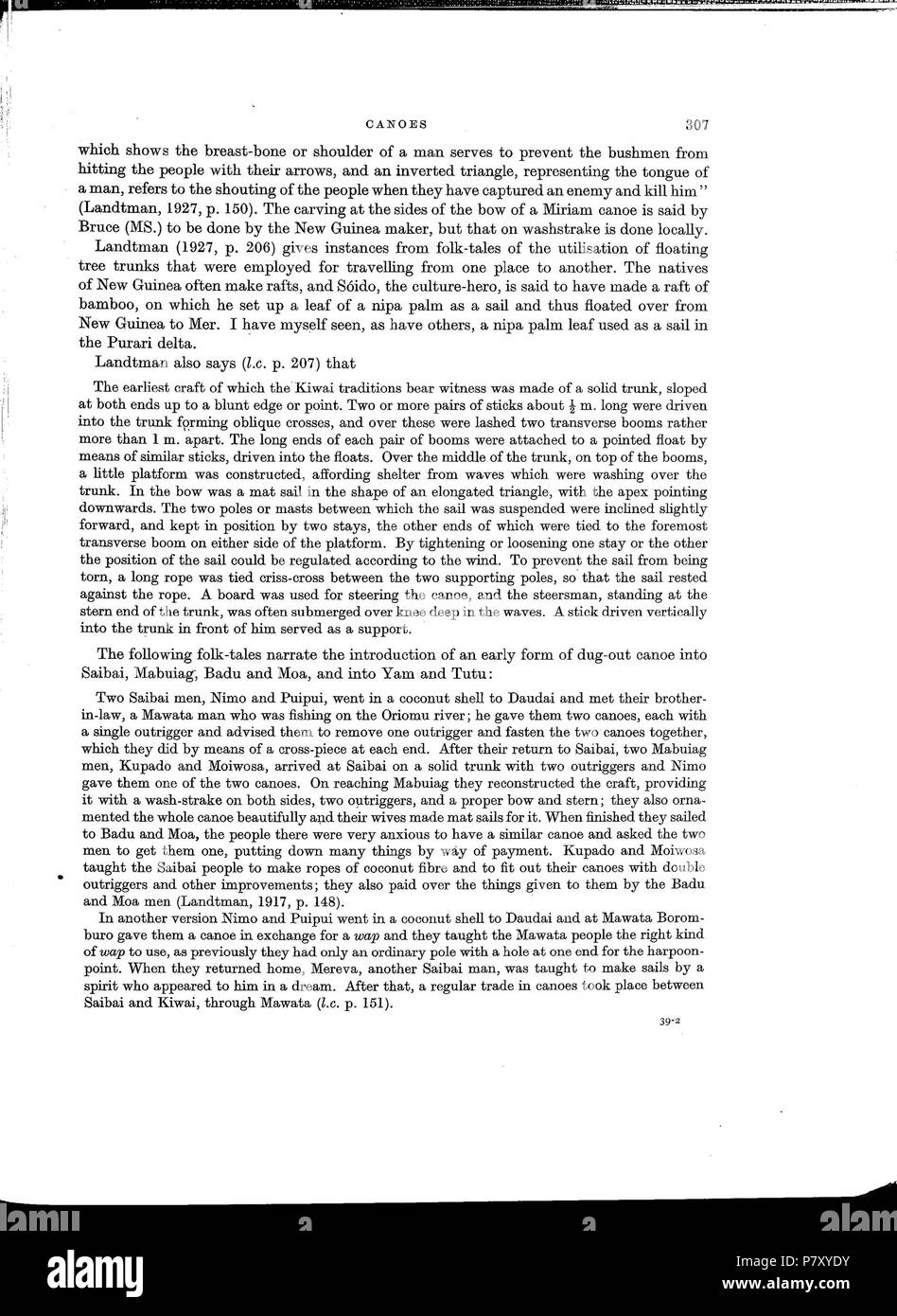 Inglese: Alfred C. Haddon: Relazioni della Cambridge spedizione antropologica di Torres Straits-Vol 1, etnografia generale Extrakt von File:Haddon-Reports del Cambridge spedizione antropologica di Torres Straits-Vol 1 Etnografia generale-ttu stc001 000031.pdf . 1935 183 Haddon-Reports del Cambridge spedizione antropologica di Torres Straits-Vol 1 Etnografia generale-ttu stc001 000031 Seite 327 Bild 0001 Foto Stock