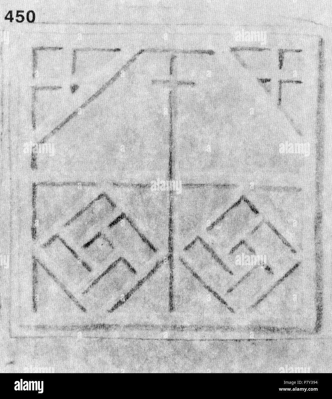 : 450. - " ' . , [...] . . ; -, -, -. : 60x60 ; - 1,5 . 29.I.1917 . (.. 7, . 62.) . 29 Settembre 1917 208 Ivan Enchev-Vidyu folk bulgaro attraversa 450 Foto Stock