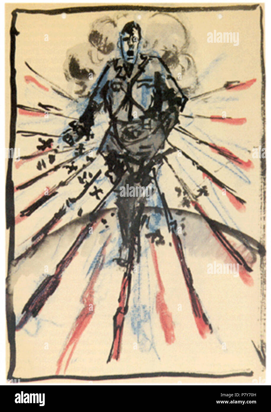 189 Heinrich Vogeler Hitler als blutiger Sämann Foto Stock