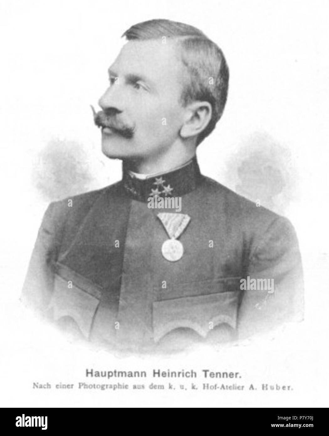 Inglese: Foto di Heinrich von Tenner (1865-), Volante austriaco. 21 Febbraio 1901 189 Heinrich Tenner 1901 Huber Foto Stock