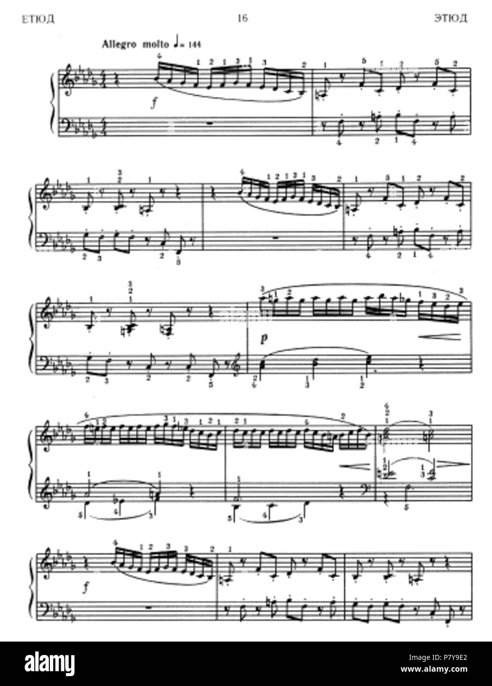 235 Kosenko Op. 25, n. 16 Foto Stock