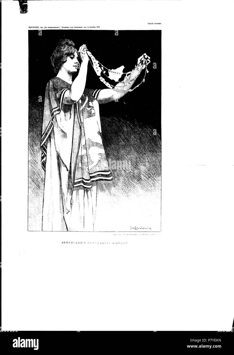 284 Nederland's Kostbaarst Sieraad originale Foto Stock