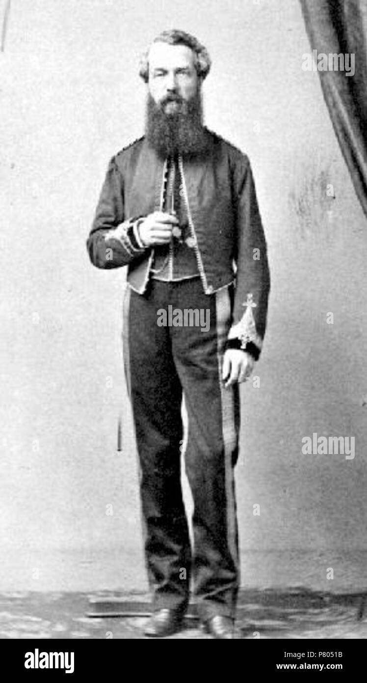 Inglese: il colonnello Richard Clemente Moody, Royal Engineer. 1859 277 Richard Clemente Moody (1859) Foto Stock