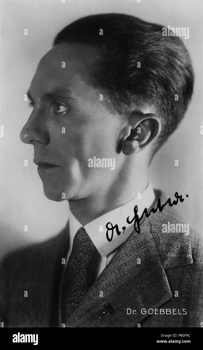 318 Porträt Joseph Goebbels Foto Stock