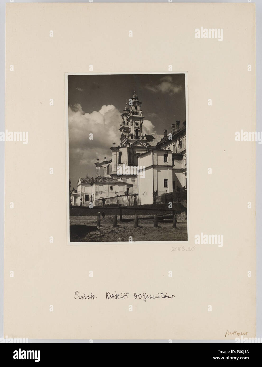 313 di Pinsk Nabiarežnaja-Rynak. Пінск, Набярэжная-Рынак (S. Plater-Zyberk, 1927-39) (2) Foto Stock