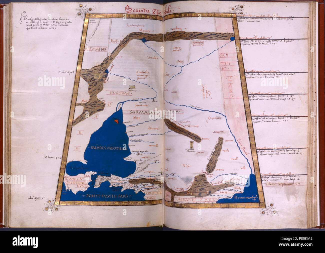 323 seconda mappa di Asia (Bisanzio e dintorni), in pieno d'oro (confine NYPL b12455533-427043) Foto Stock