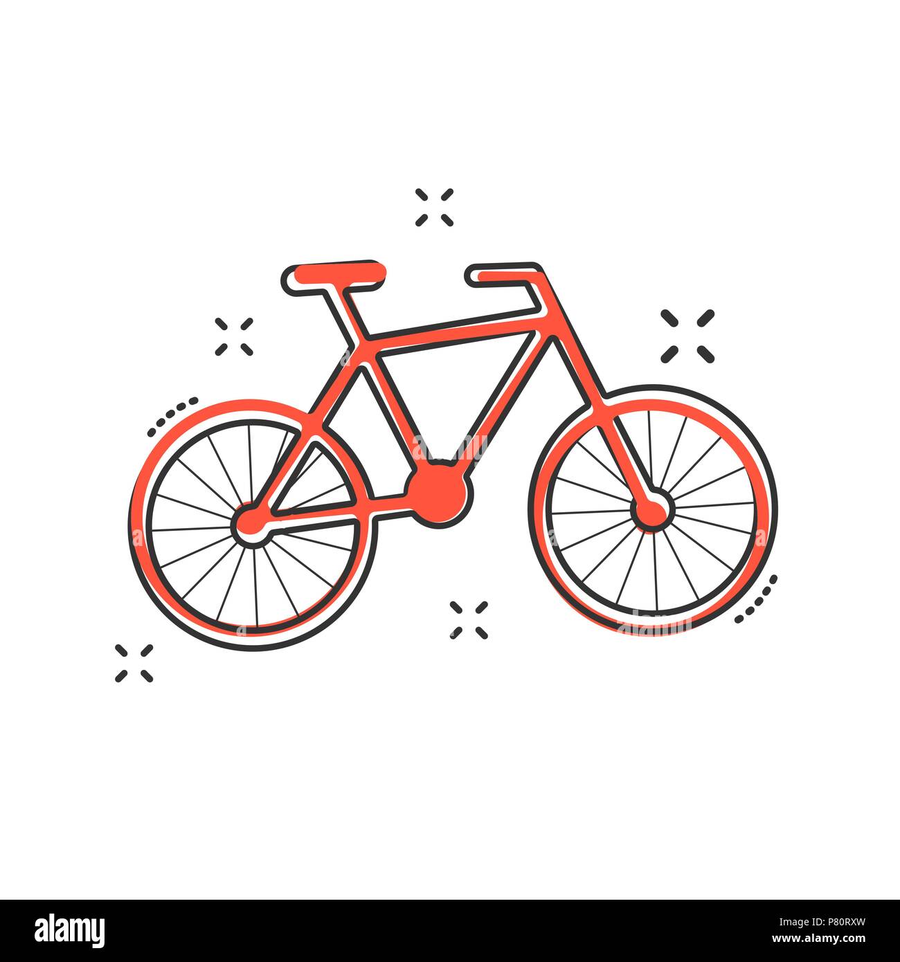 Cartoon Bike Icona In Stile Fumetto Segno Di Bicicletta Illustrazione Pittogramma Bike Concetto Aziendale Immagine E Vettoriale Alamy