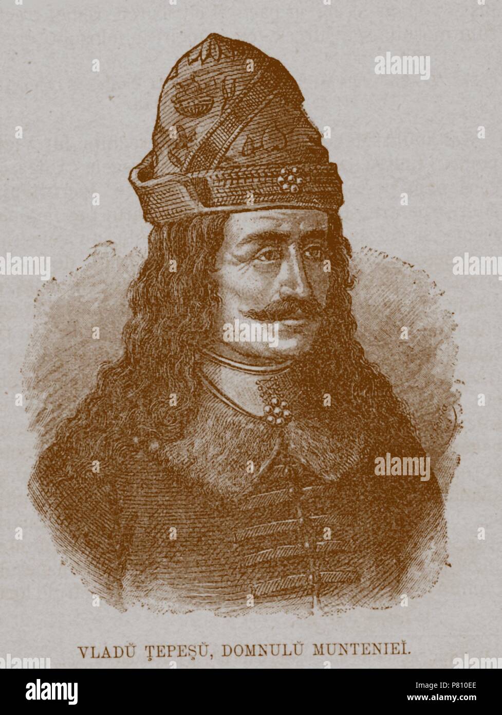 Vlad III, Principe della Valacchia (1431-1476). Museo: Biblioteca Academiei Romäne. Foto Stock