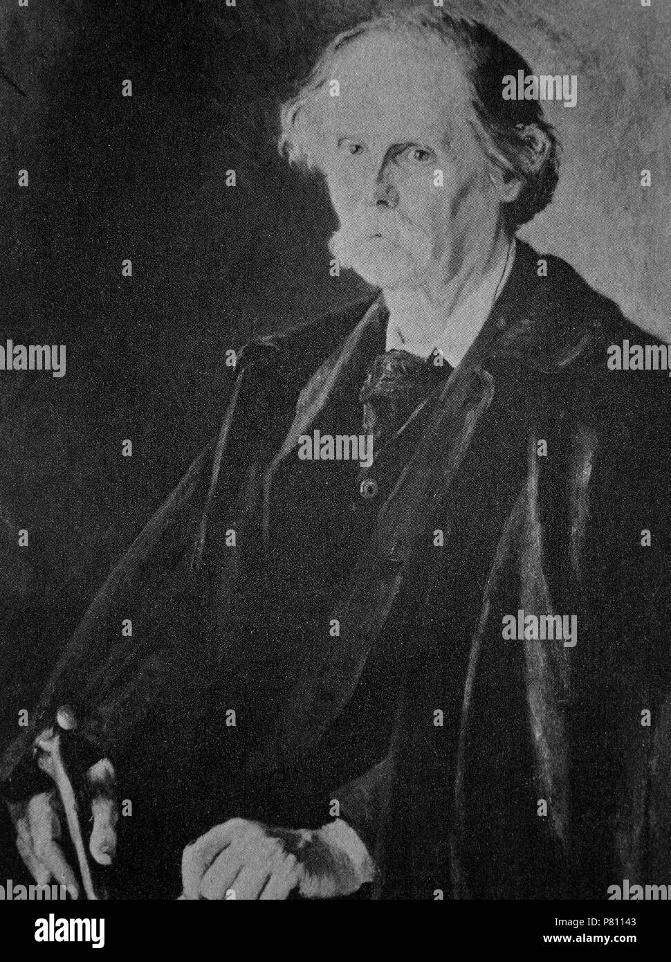 ALFRED MARSHALL - 1842/1924 - ECONOMISTA BRITANICO. Foto Stock