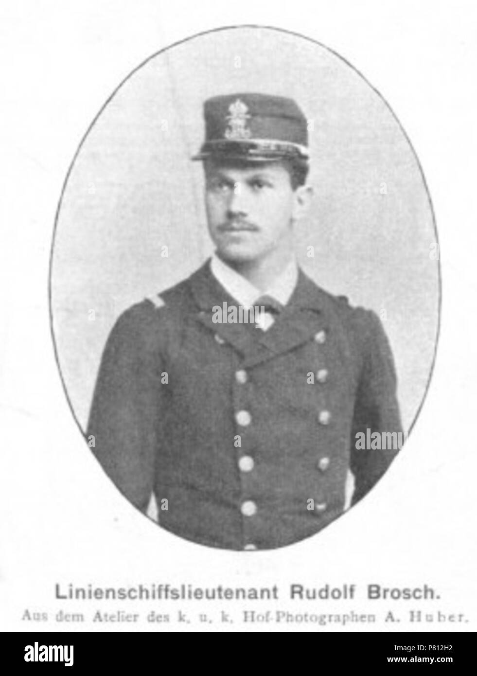 Inglese: fotografia di Rudolf Brosch, volante austriaco, sciatore e ufficiale della nave. 4 gennaio 1900 337 Rudolf Brosch 1900 Huber Foto Stock