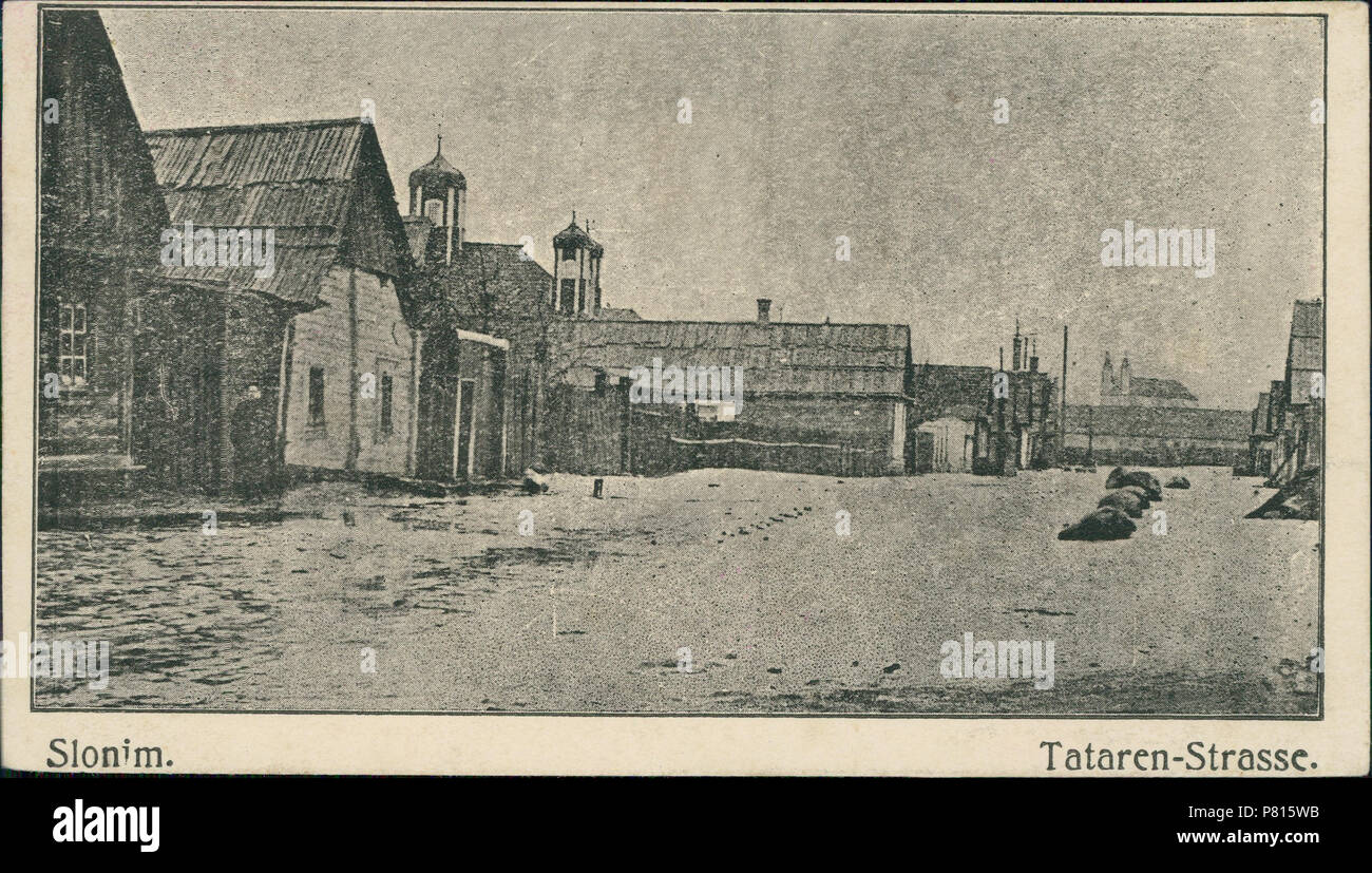 361 Słonim, Tatarskaja. Слонім, Татарская (1917) Foto Stock