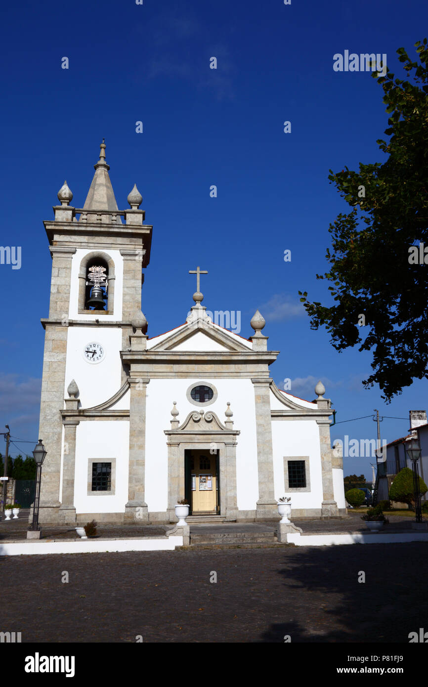 Igreja Matriz chiesa parrocchiale, Vila Praia de ancora, Provincia del Minho, Portogallo settentrionale Foto Stock