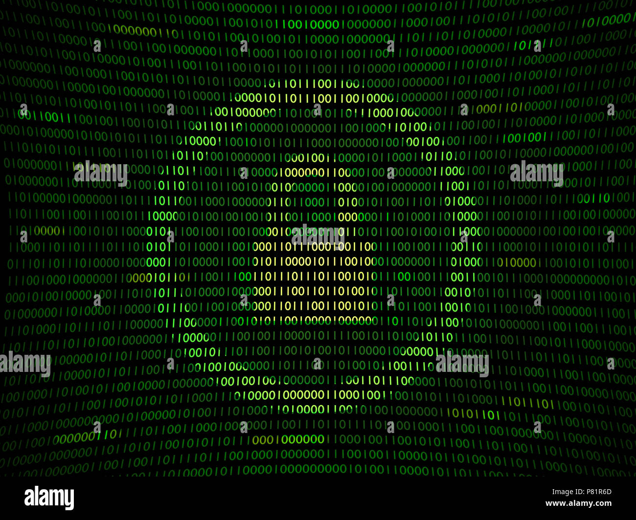 Codice vulnerabile hacking Foto Stock