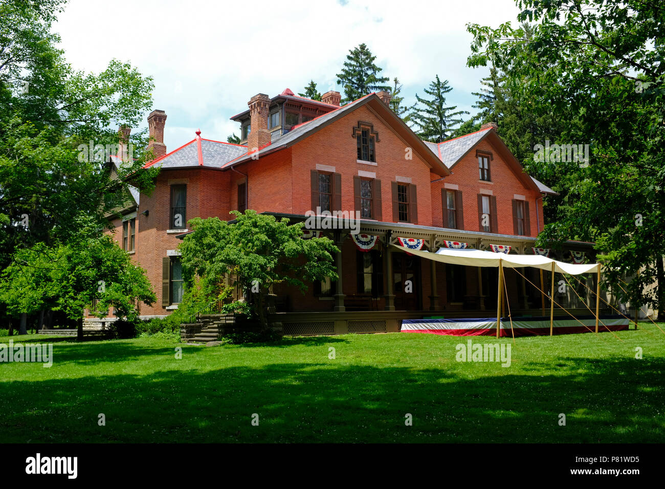 Spiegel Grove - Casa del Presidente americano Rutherford B Hayes Foto Stock