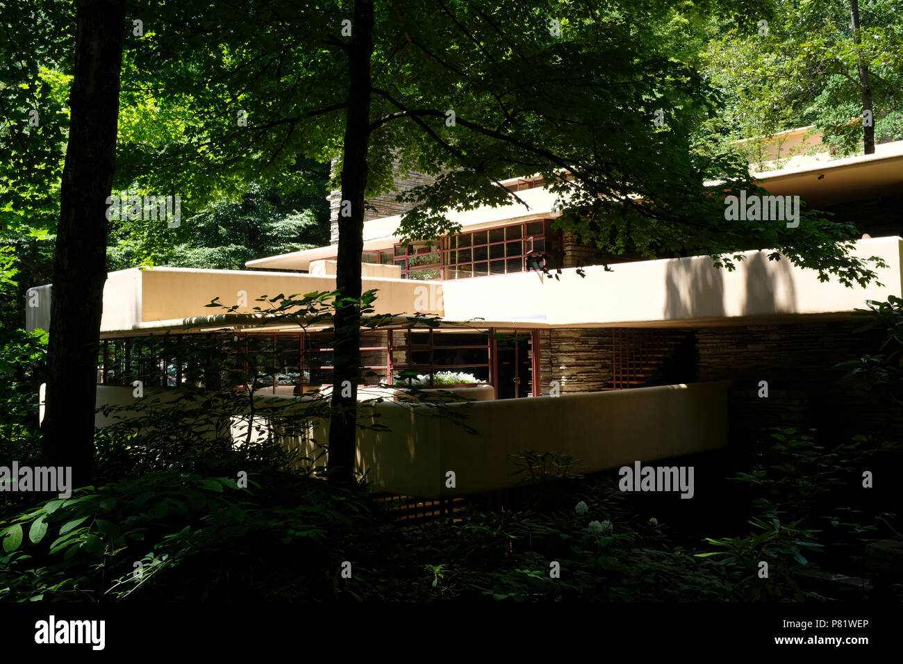 La casa di Fallingwater in Pennsylvania Foto Stock