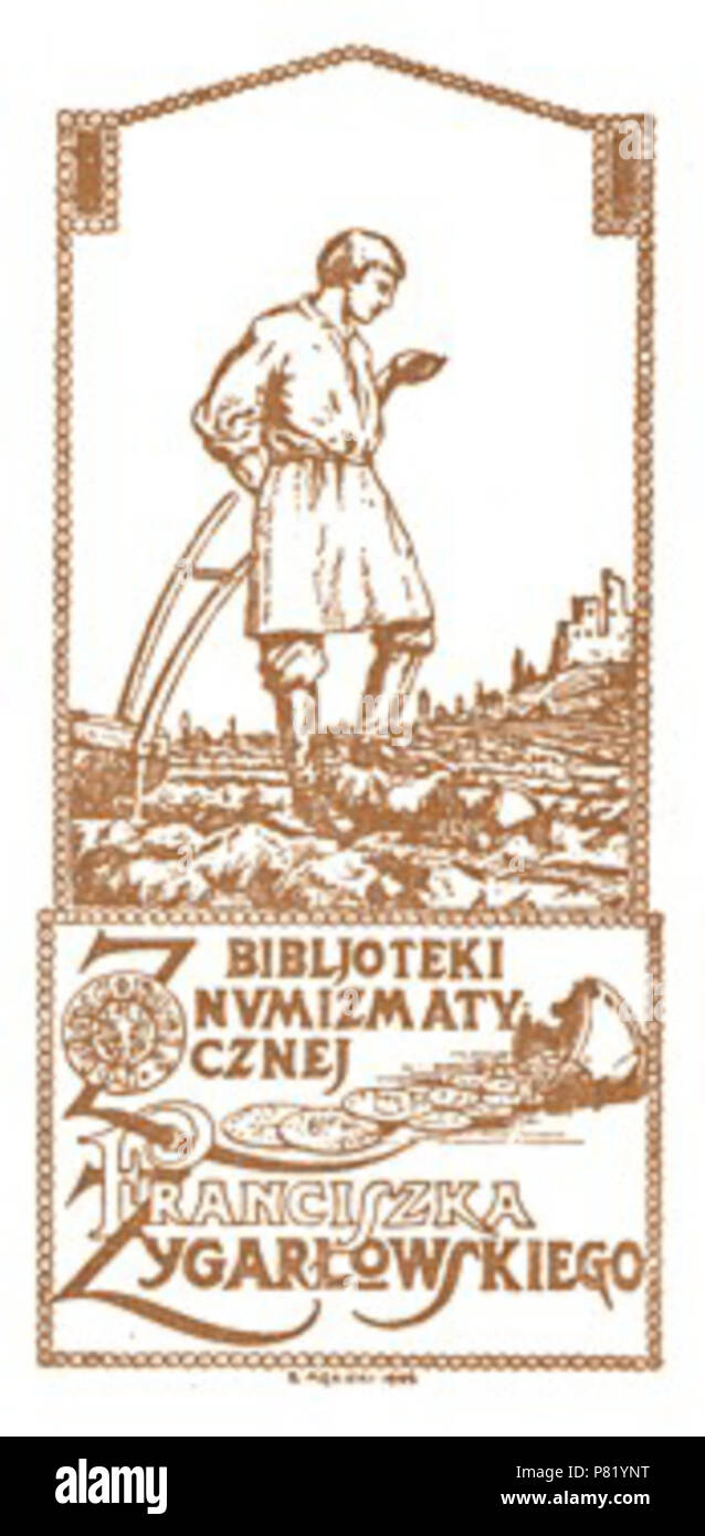 424 Екслібріс Франциска Зигарловського (1) Foto Stock