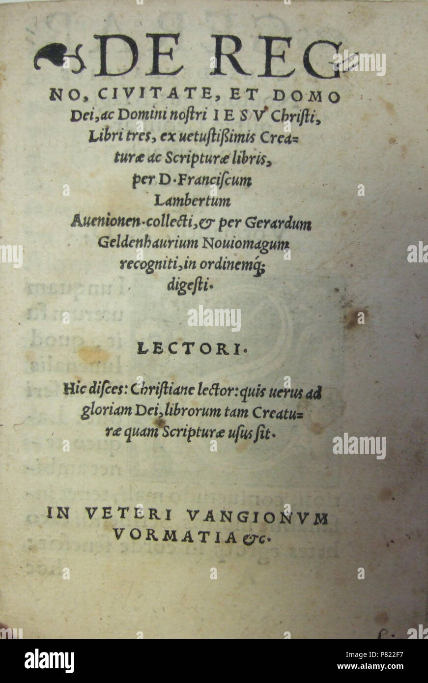 P16-1346 titre . Xvi secolo 298 P16-1346 titre (6707211919) Foto Stock
