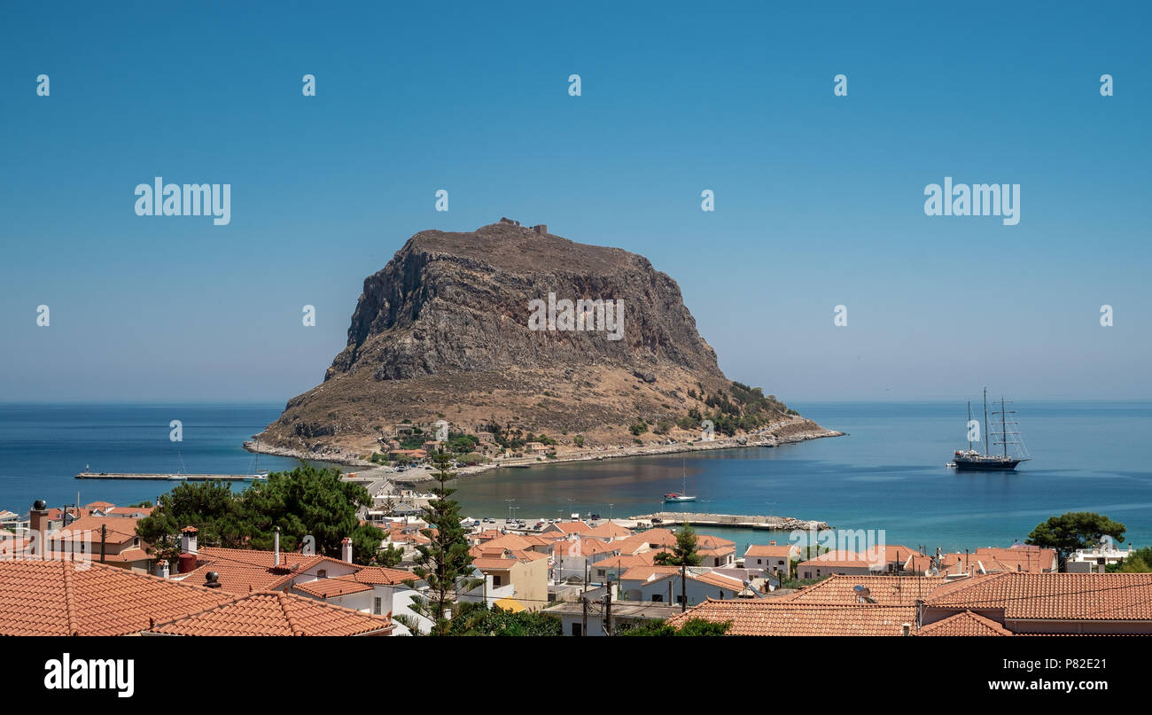 Monemvasia, Laconia, Peloponneso, Grecia. Foto Stock