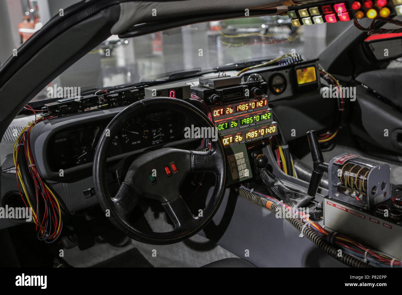 Las-Vegas, USA, settembre 2016 DMC DeLorean Ritorno al futuro film su auto  auto exebition Foto stock - Alamy