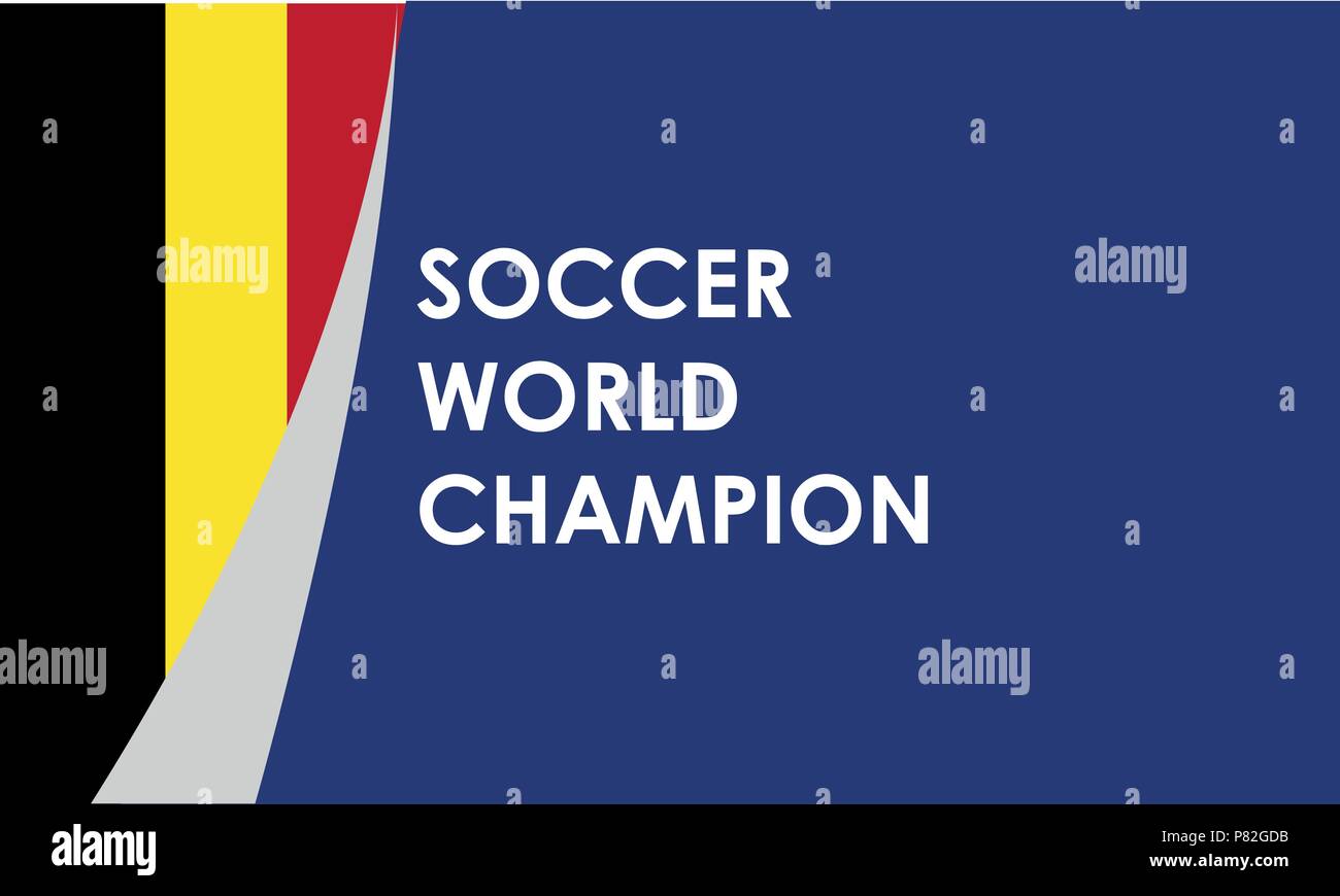 Campione del potenziale, Belgio soccer, illustrazione vettoriale Illustrazione Vettoriale