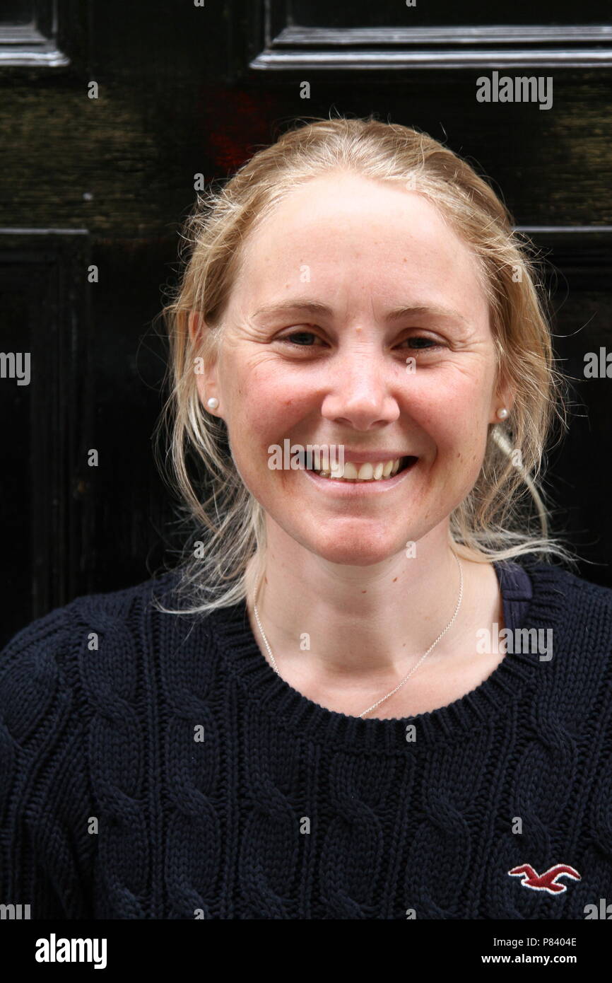 Sarah Lianne Aynton OBE è una vela olimpica medaglia d'Oro . Ella ha vinto l'oro nel 2004 Olimpiadi di Atene e ha vinto l'oro a Pechino 2008 Giochi olimpici estivi. Foto Stock