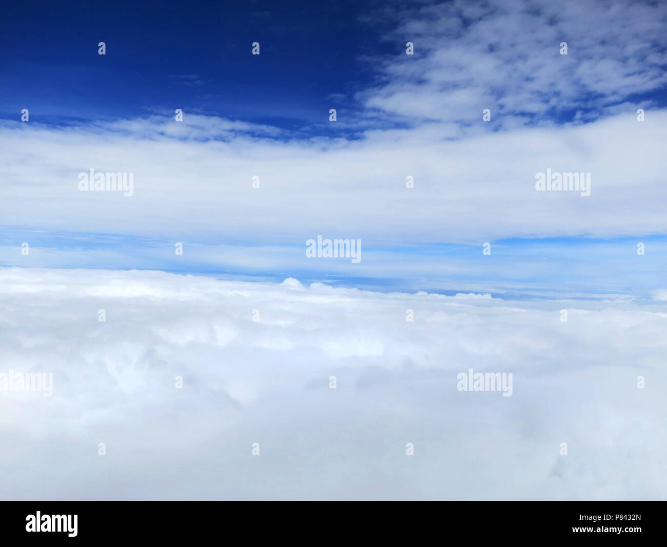 Wolke boven Bogotà, Colombia gemaakt vanuit het vliegtuig; nuvole al di sopra di Bogotà, Colombia, presi da un piano Foto Stock