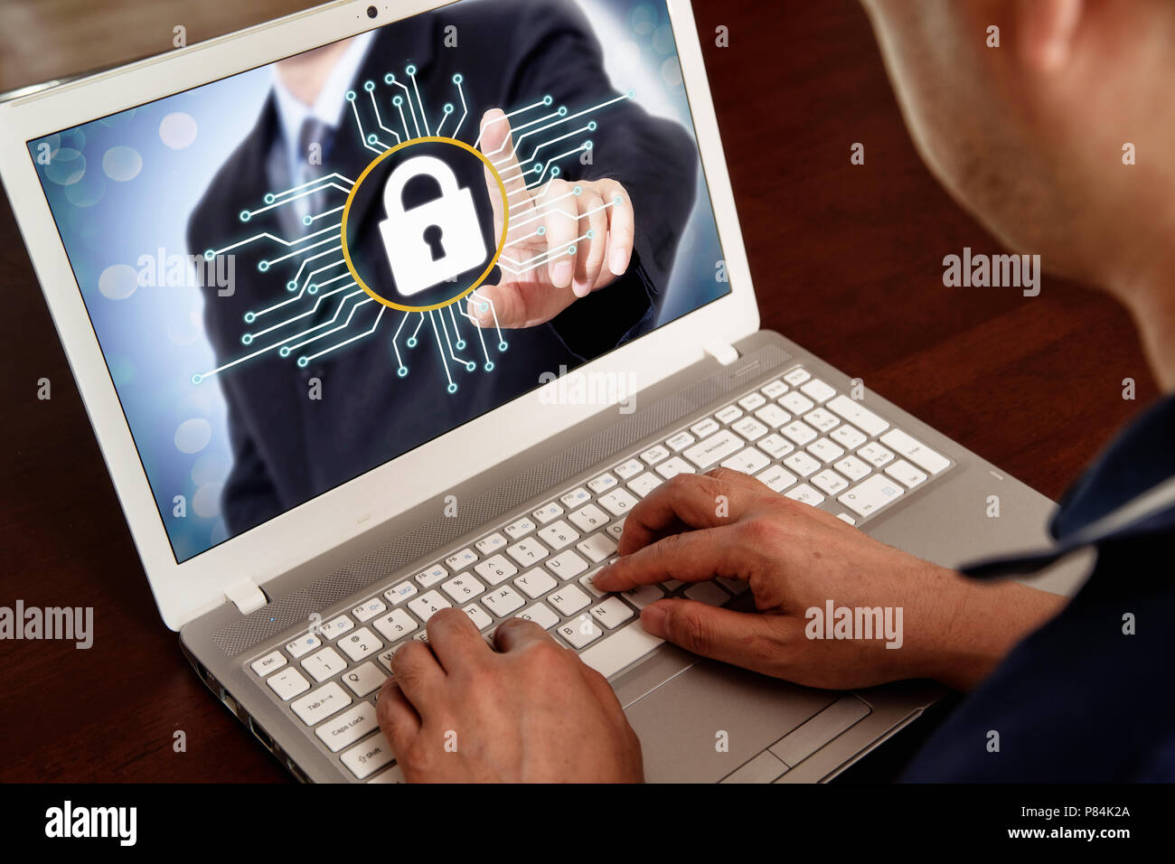 Cyber security concept Foto Stock