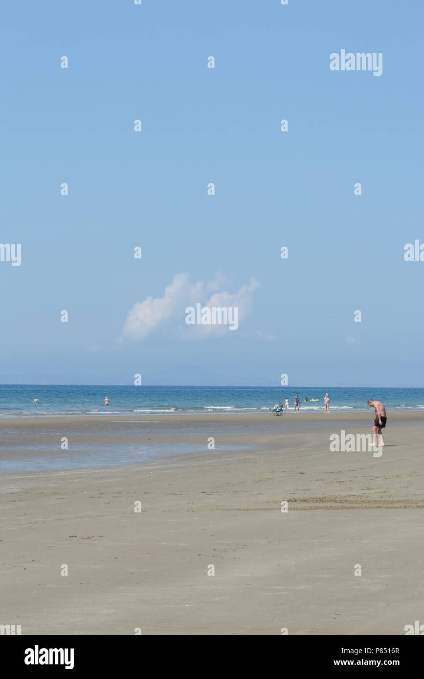 Spiaggia a west calder, Gwynedd, il Galles del Nord Foto Stock