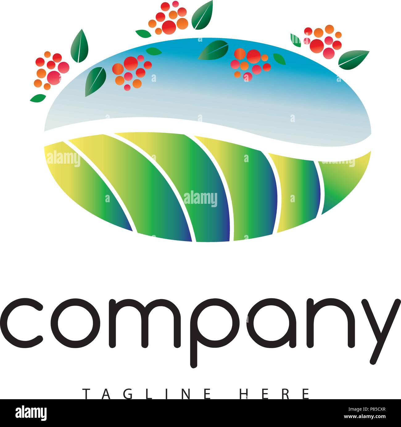 Caffè logo azienda Illustrazione Vettoriale