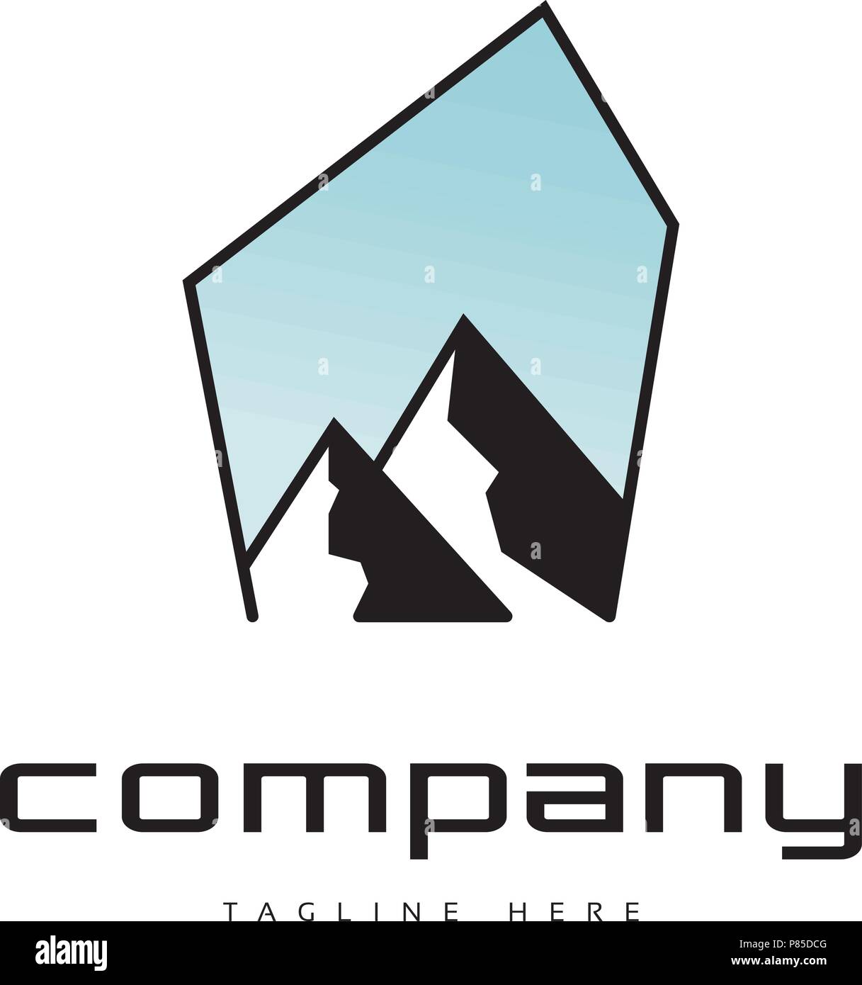 Il logo di montagna Illustrazione Vettoriale