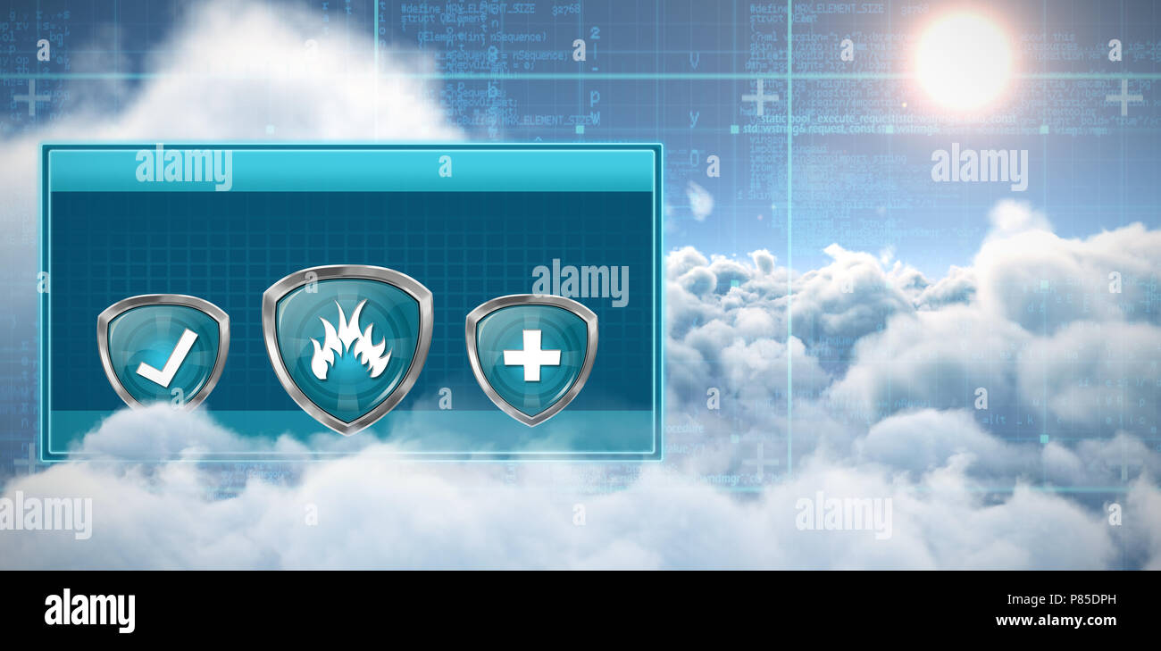 Immagine composita di simboli vari Foto Stock