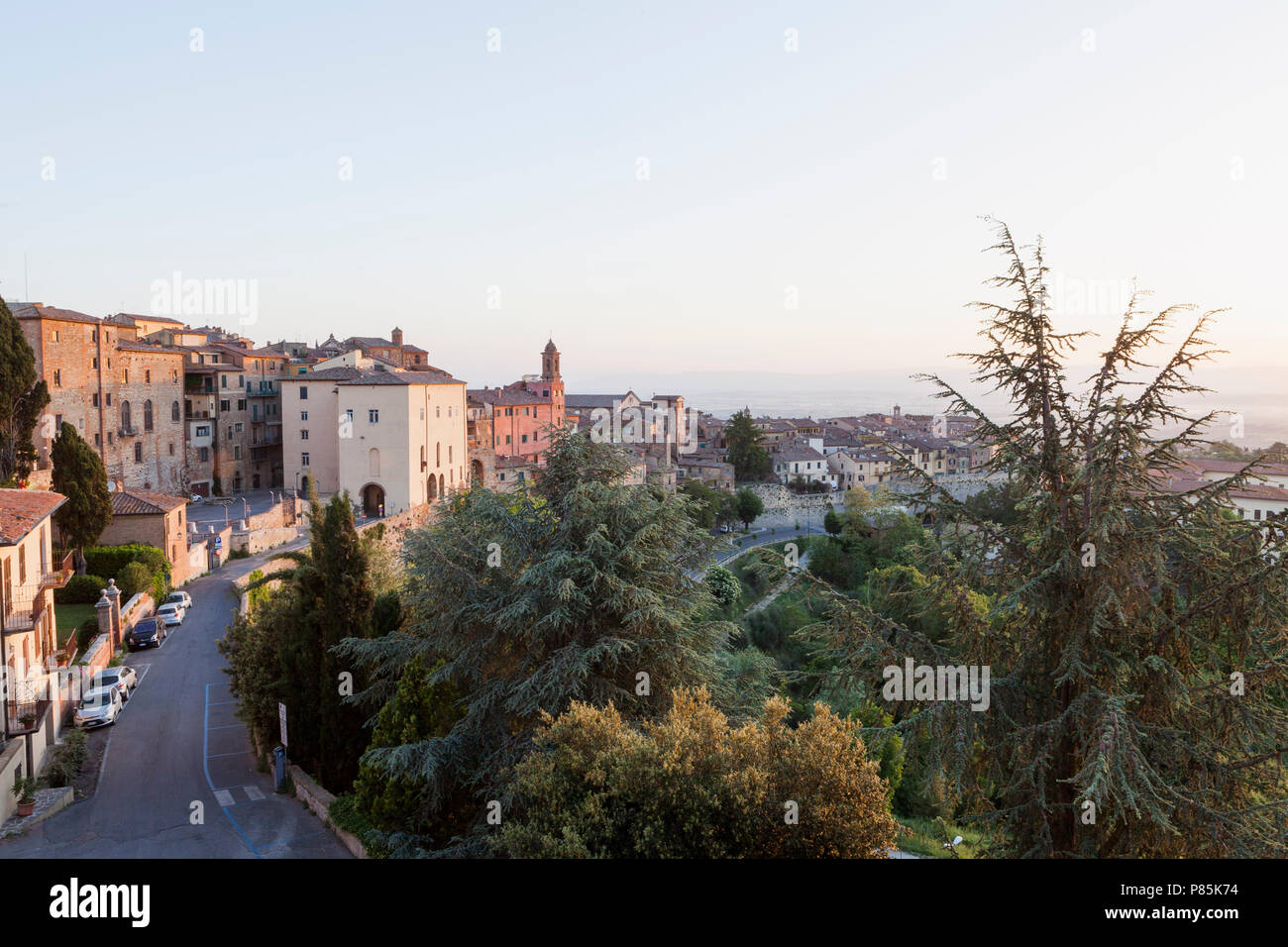 Montepulciano, Toscana, Italia Foto Stock