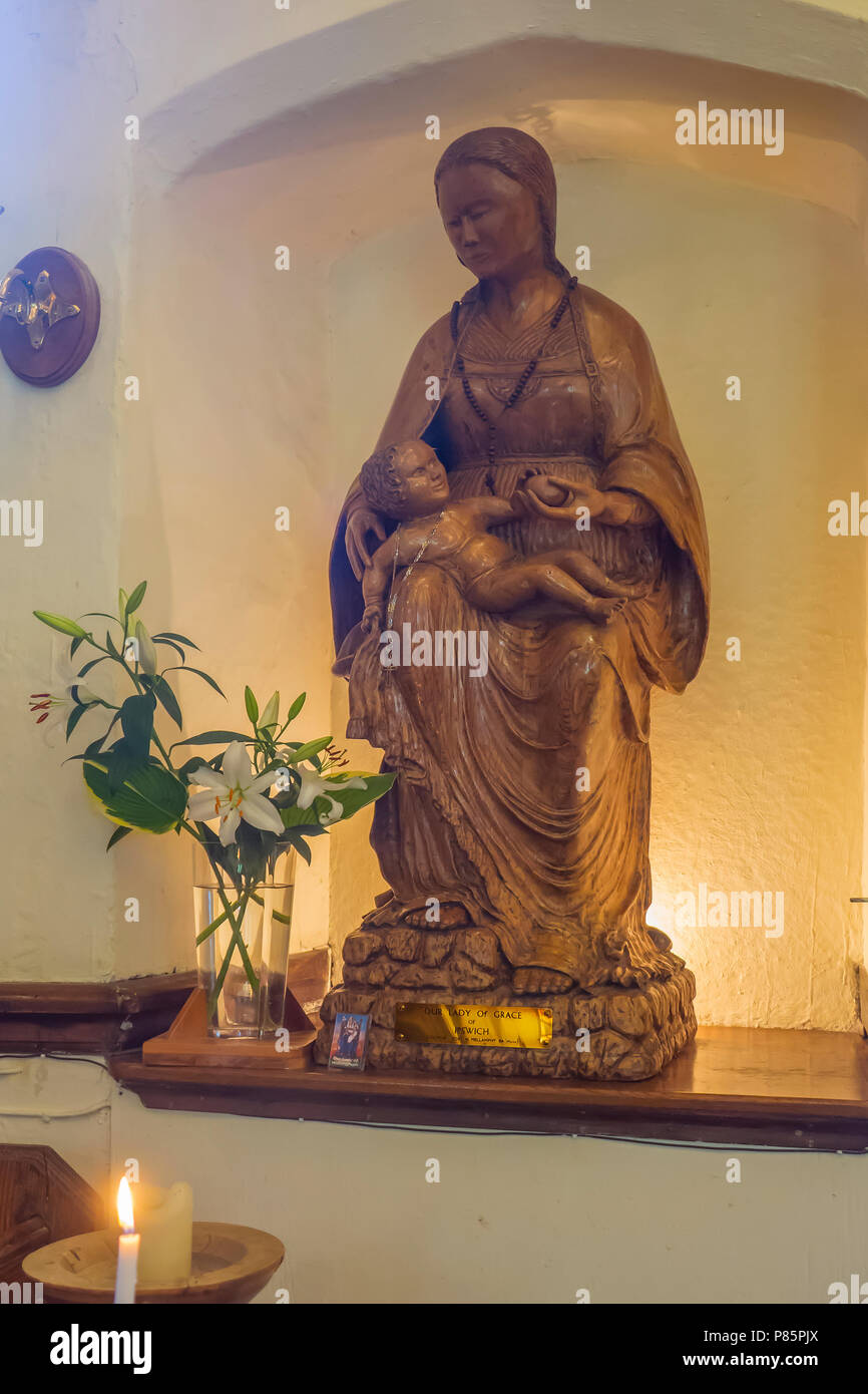 Inghilterra, Suffolk, Ipswich, S.Maria a Olmi Chiesa Santuario di Nostra Signora di Ipswich Foto Stock