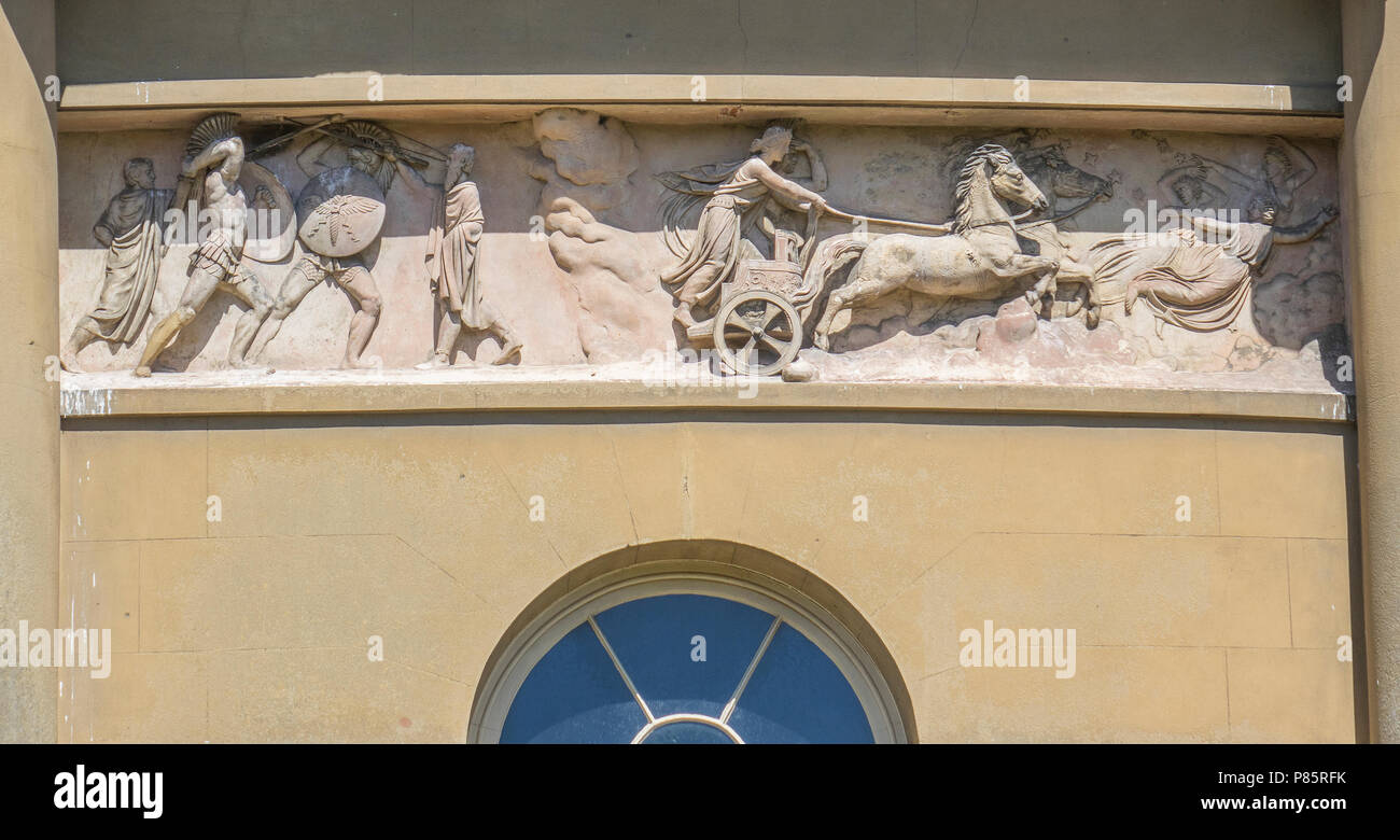 Inghilterra, Suffolk, Bury St. Edmunds, Ickworth, rotunda scultura Foto Stock