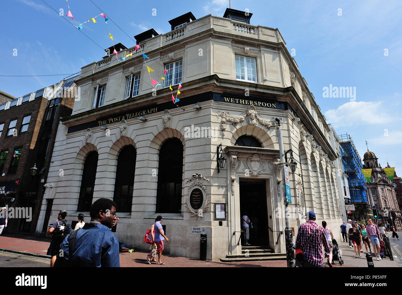 Wetherspoon, il Post & Telegraph edificio in Brighton, Inglese la cittadina sul mare, Brighton & Hove, East Sussex, England, Regno Unito Foto Stock