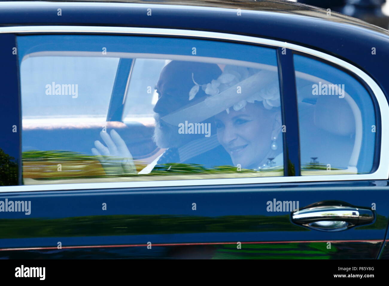 Il principe e la Principessa Michael di Kent frequentare il Queens incoronazione servizio presso l'Abbazia di Westminster, Londra. 4 Giugno 2013 --- Image by © Paolo Cunningham Foto Stock