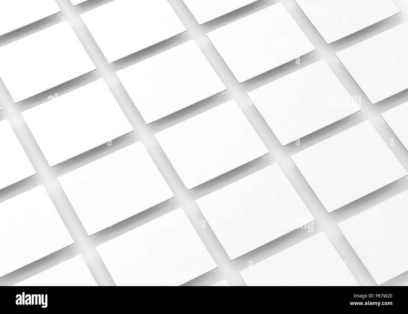 Blank rettangoli bianchi campo per la progettazione di un sito web mockup, percorso di clipping, rendering 3d. Sullo schermo del PC con interfaccia app mock up. Interfaccia utente del sito web browser modello dis Foto Stock